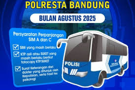 Jadwal SIM Keliling Bandung Sabtu, 2 Agustus 2025