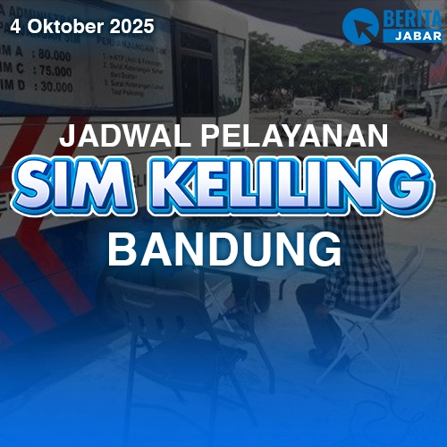 Jadwal SIM Keliling Bandung 4 Oktober 2025