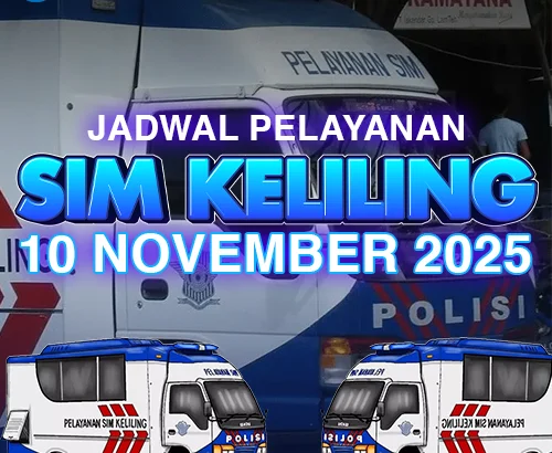SIM Keliling DKI Jakarta 10 November 2025